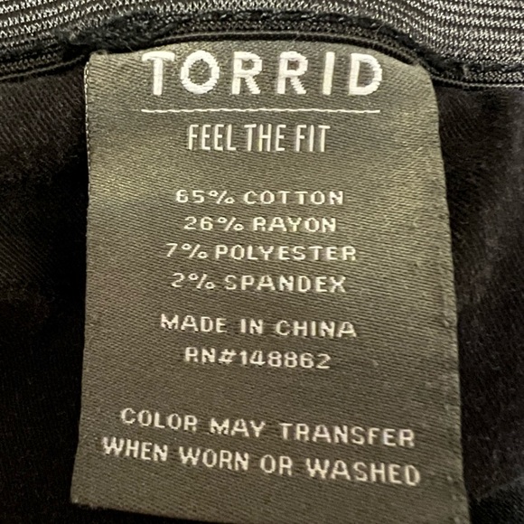 Torrid Sky High Skinny Premium Stretch High-Rise Jean With Distressing - Picture 9 of 14